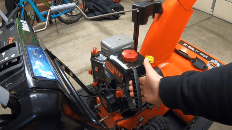 snow blower storage