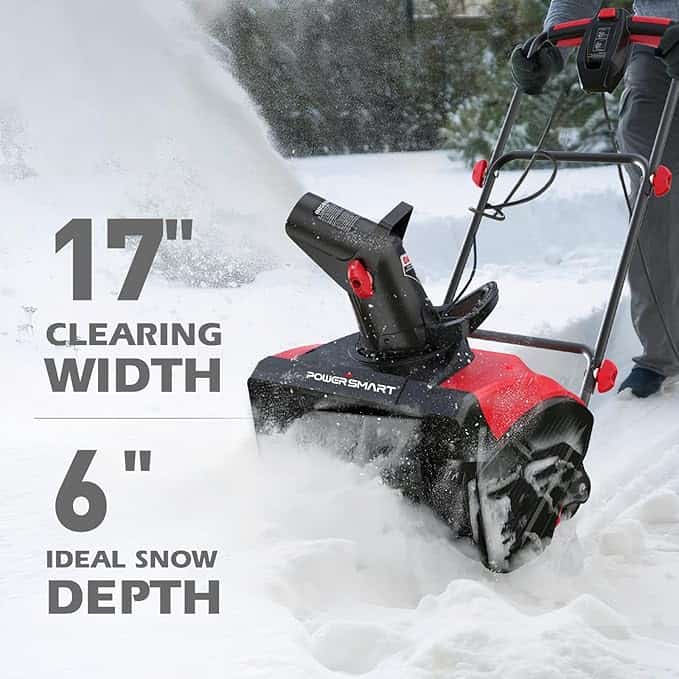 PowerSmart 18-Inch Electric Snow Blower Review: Powerful 15-Amp Motor ...