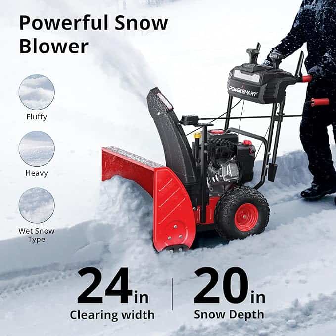 PowerSmart 24-Inch Gas Snow Blower