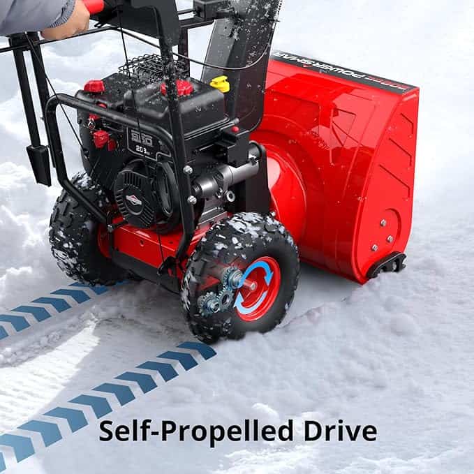 PowerSmart 24-Inch Gas Snow Blower